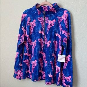 NWT UPF 50+ Skipper Popover Royal Purple Dazzle Size XL